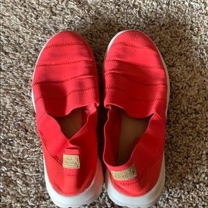 Red go-walk shoes